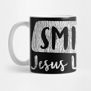 Vintage Smile Loves You Jesus Religious Faith Christian Gift Mug